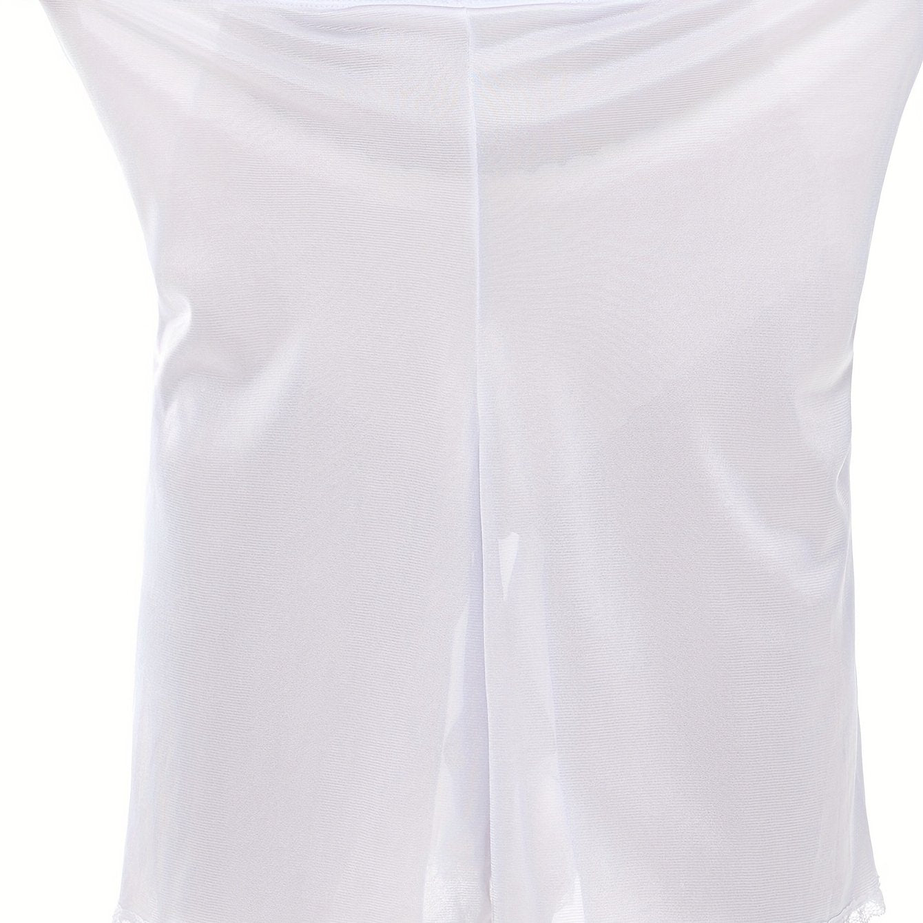 Women's Plus Size Casual Lounge Pants with Contrast Lace Trim