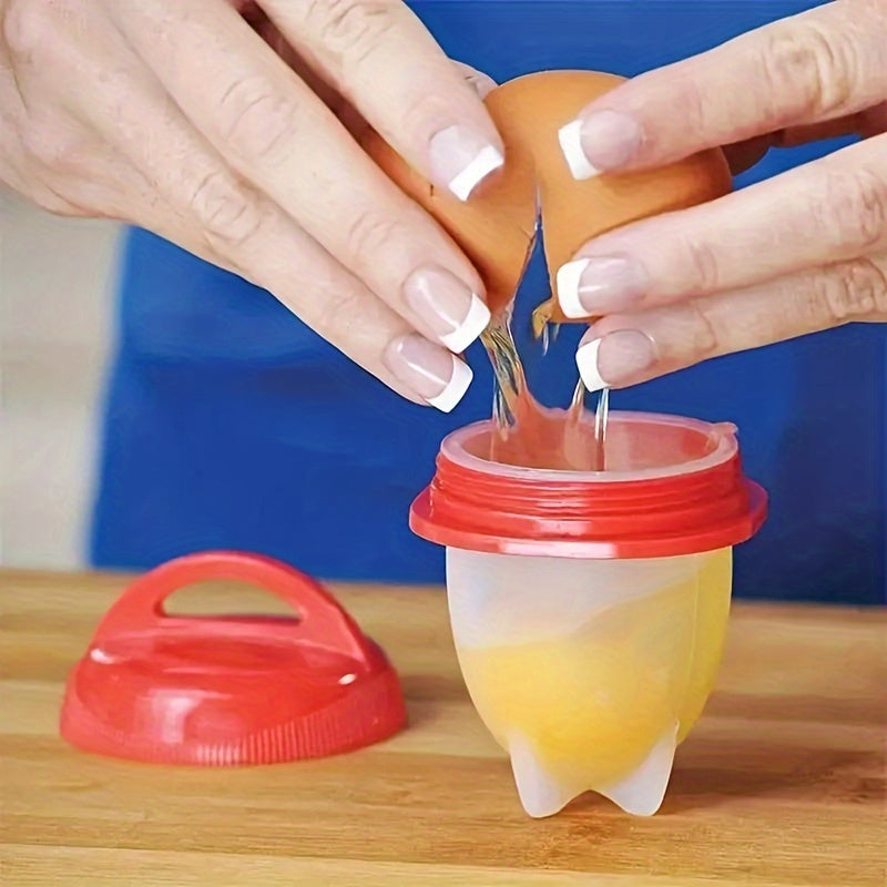 Silicone Egg Poachers Set of 6 Non-Stick Heat-Resistant Kitchen Tool