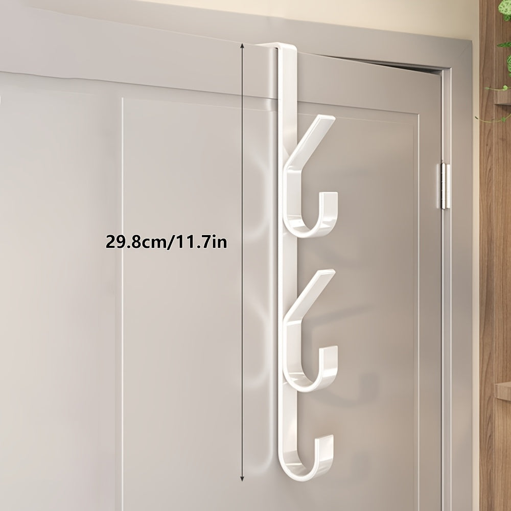 Metal Over-the-Door Hook for Clothes Hats Bags Space Saving Durable