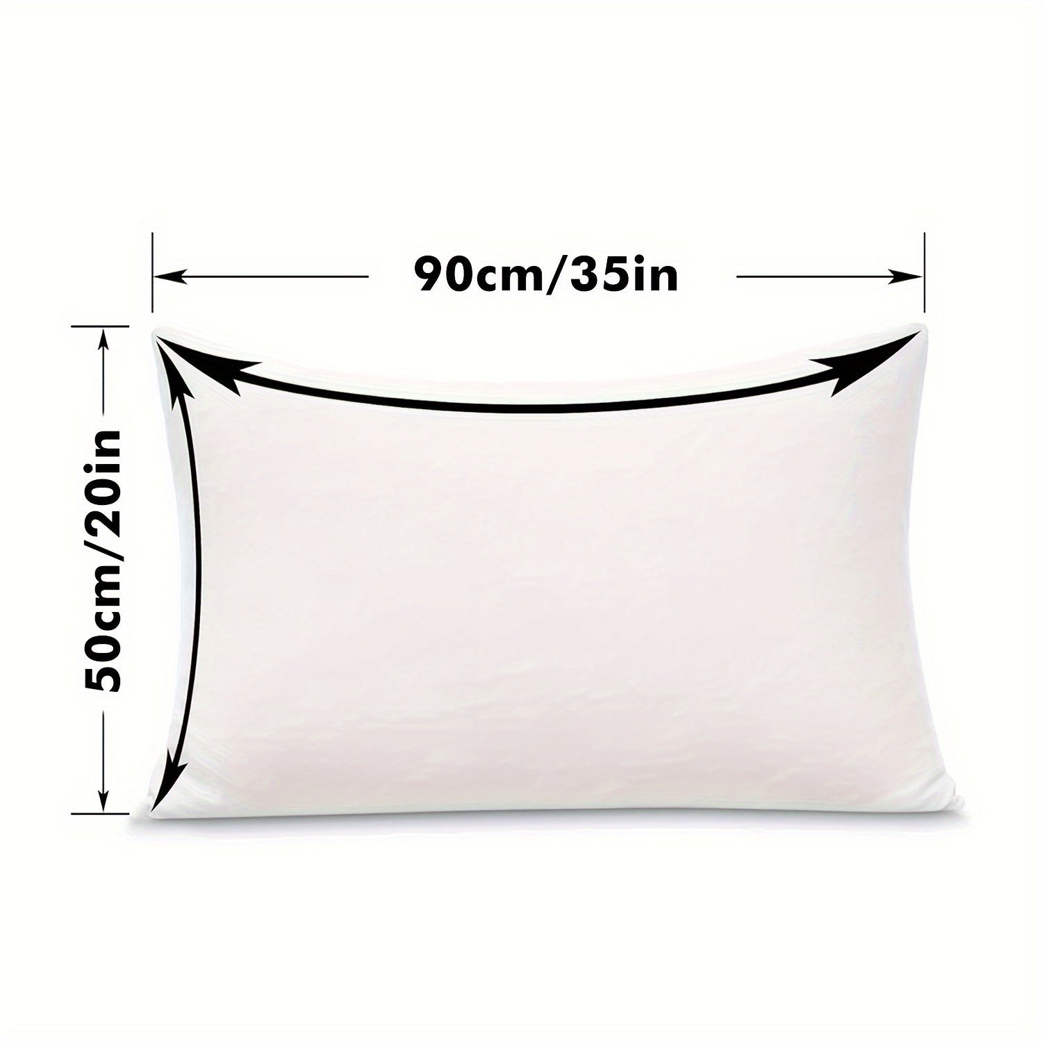 White Knitted Waterproof Pillowcase with Zipper Closure Polyester Machine Washable Single Double Size