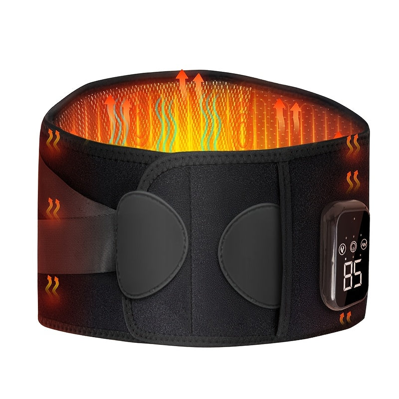 Беспроводной грелка с функциями массажа, перезаряжаемый аккумулятор для облегчения боли в спине, подходит для мужчин и женщин