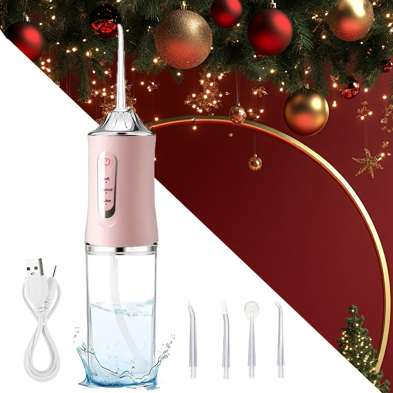 Kunlik og'iz bo'yicha tozalash uchun 4 ta shlang bilan elektr quvvatli qayta zaryadlanuvchi tish tozalagich