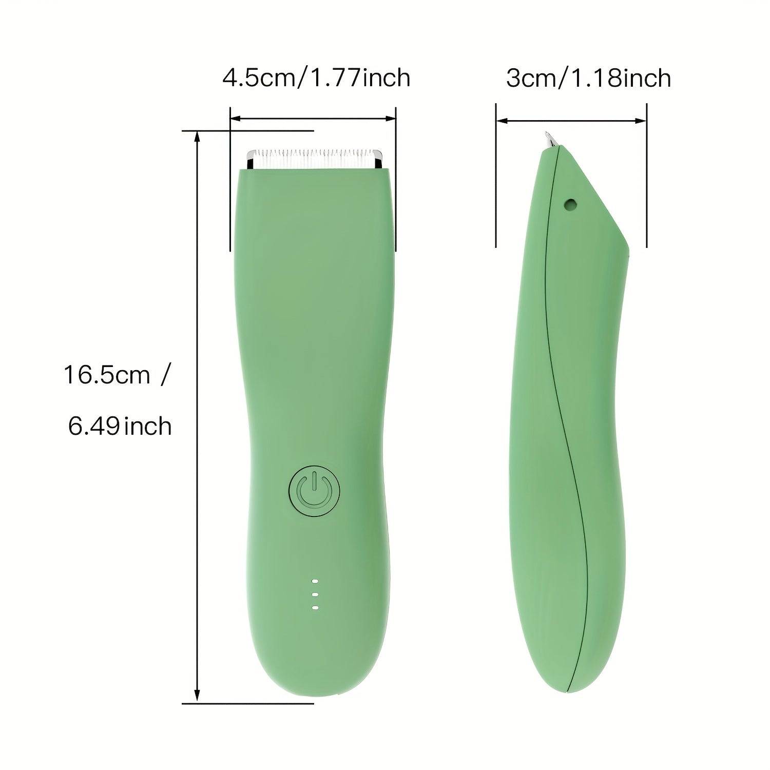 Men's Body Hair Trimmer with Ceramic Blade Rechargeable Electric Grooming Tool for Men and Women