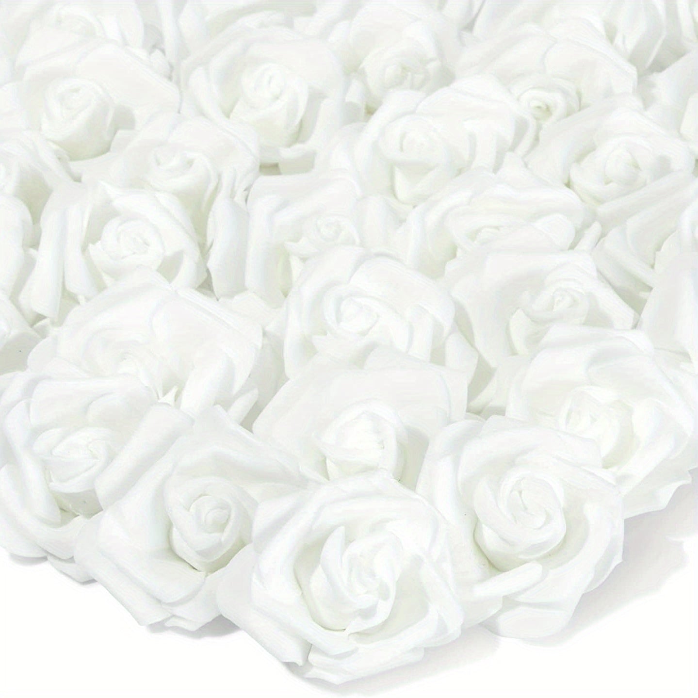 50pcs Artificial Rose Flower Heads Light Pink 7cm for Wedding Centerpieces and Home Decor