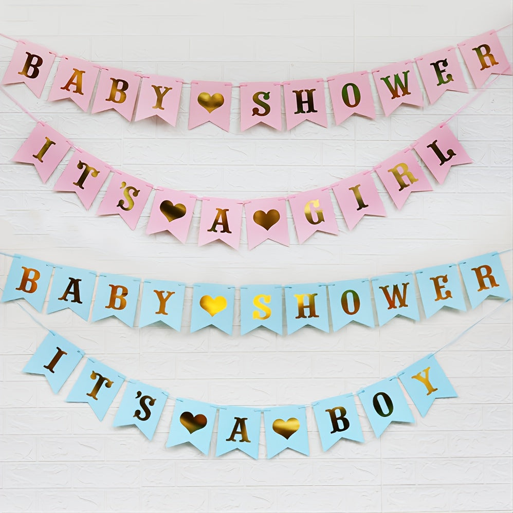 Boy's Burlap Banner for Birthday and Christening Decor