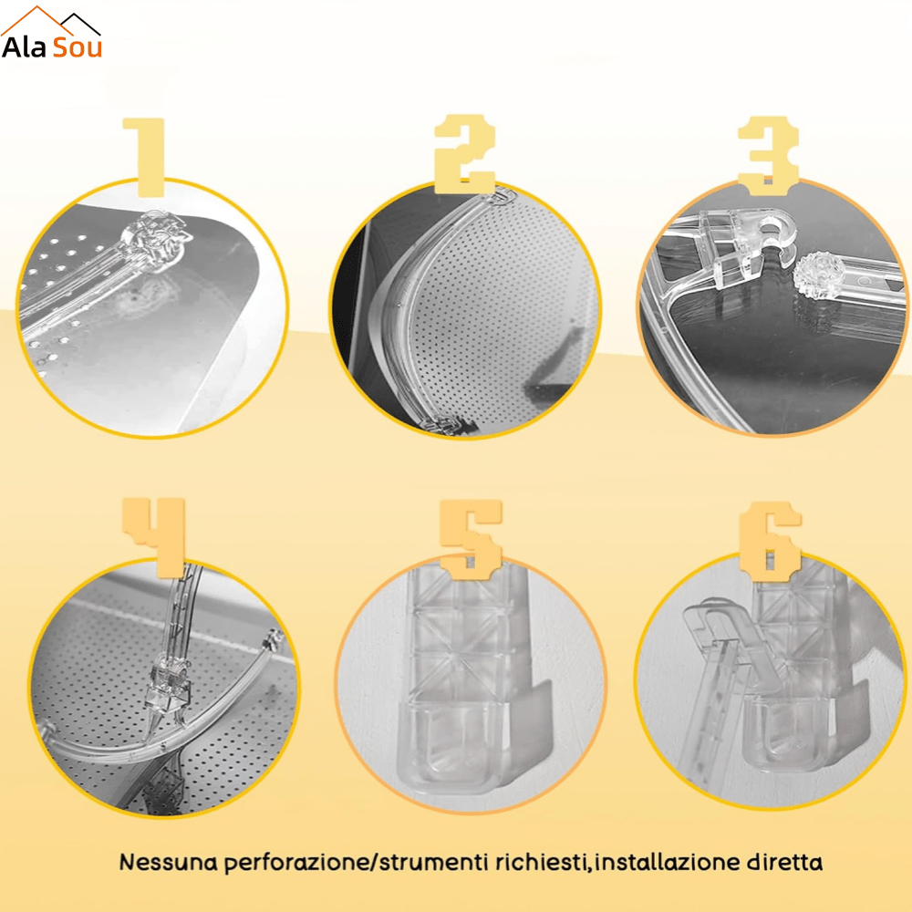 Moslashuvchan havo konditsioneri shamollatgichining ichki qismi PP ob-havo sharoitlariga chidamli, oson o'rnatiladi