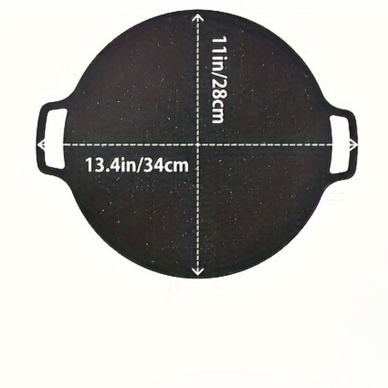 Non-Stick Cast Iron Korean BBQ Grill for Home and Outdoor Use