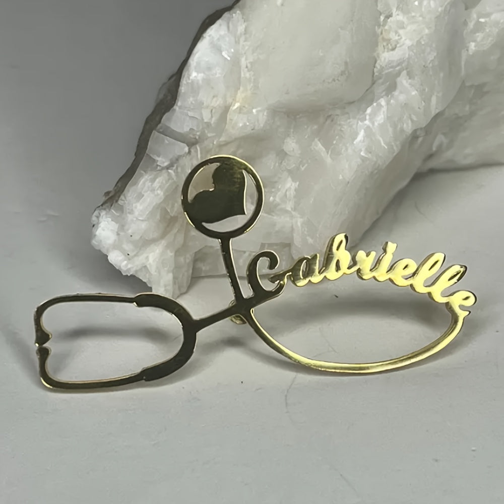 O'zingizni qulay qilish uchun Maxsus Rostsiy Shtainless Steel Ism Badge Holder bilan yurak dizayni - ham shifokorlar, bitiruvchilar va Boho/Minimalist moda bilan qiziqadiganlar uchun ideal - Partiyalar va sovg'a berish uchun ajoyib