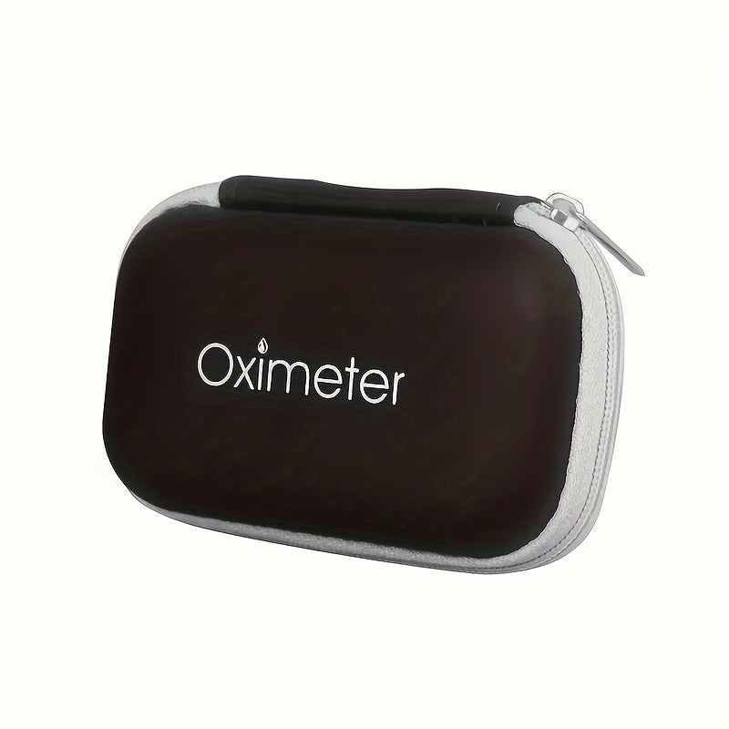 Oximeter Storage Case Black White Portable Zipper Organizer