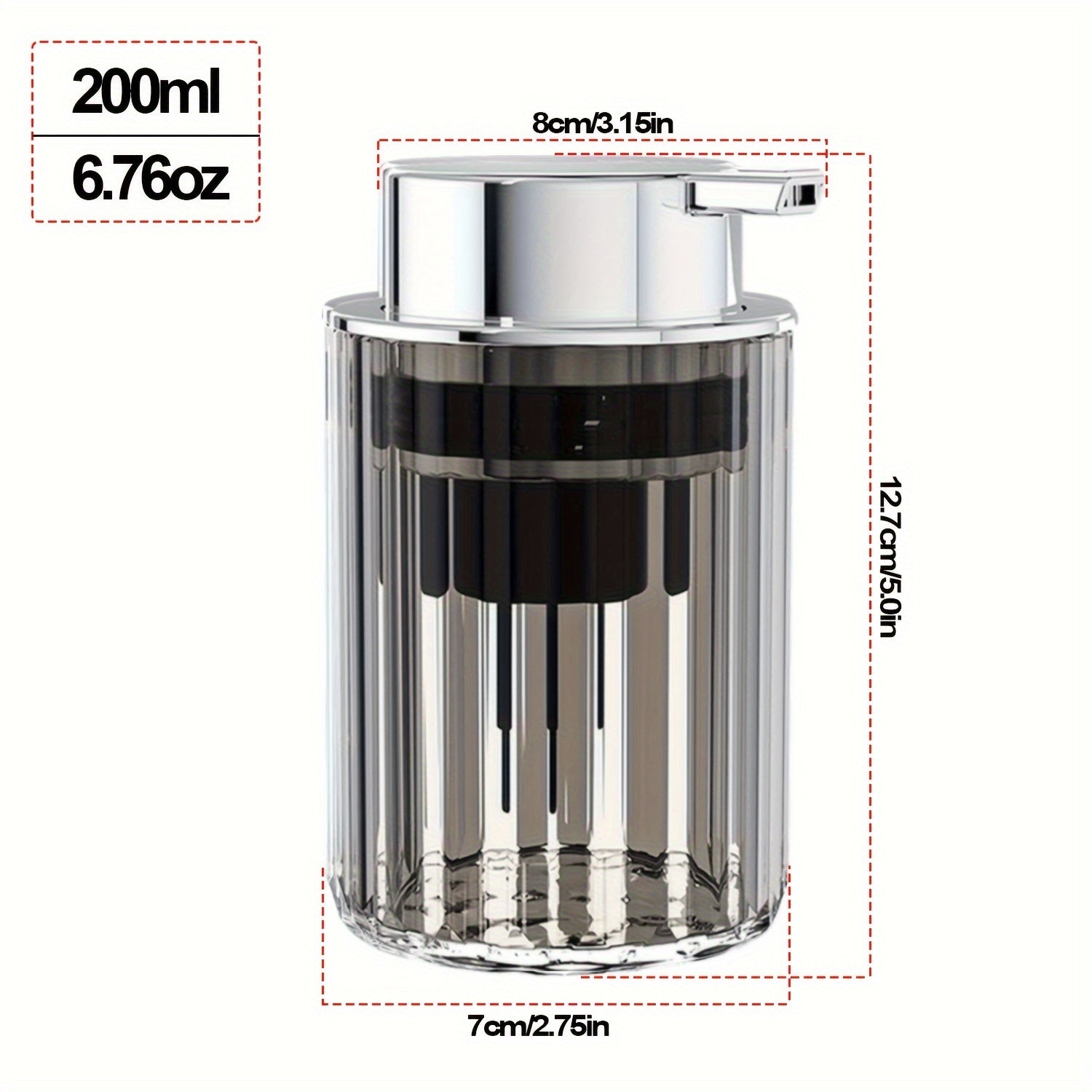 Dispensador de jabón de manos espumoso con botella recargable para baño, limpiador facial, champú