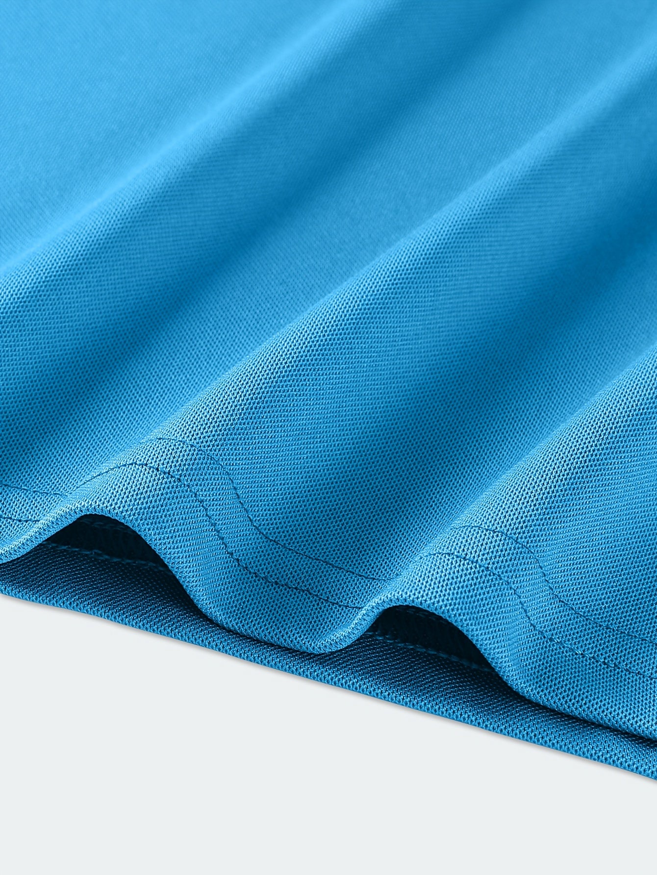 Men's Summer Golf Print Polo Shirt with Geometric Pattern and Short Sleeves