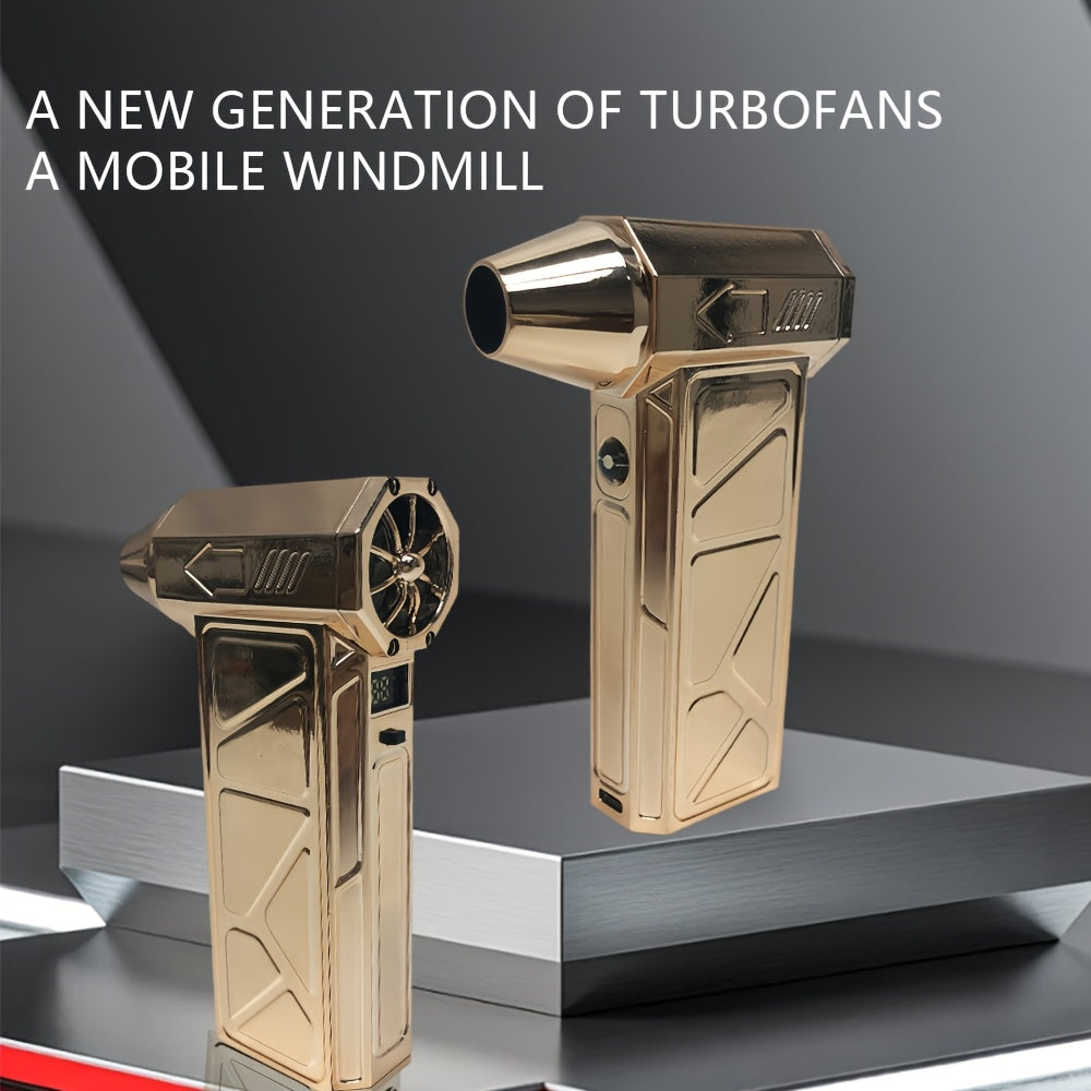 Portable Multipurpose Turbofan Fan with 11000 RPM Fast Wind Rechargeable USB