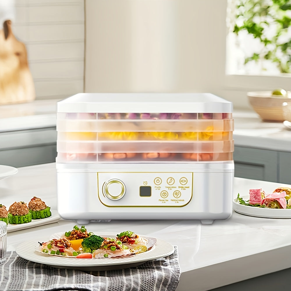 220V Kvadrat Oziq-ovqat Quritish uchun qurilma, mevalar, sabzavotlar va go'shtlar uchun | Uyda tayyorlangan jerki, meva va sabzavotni quritish uchun ideal | Batareyaga ehtiyoj yo'q