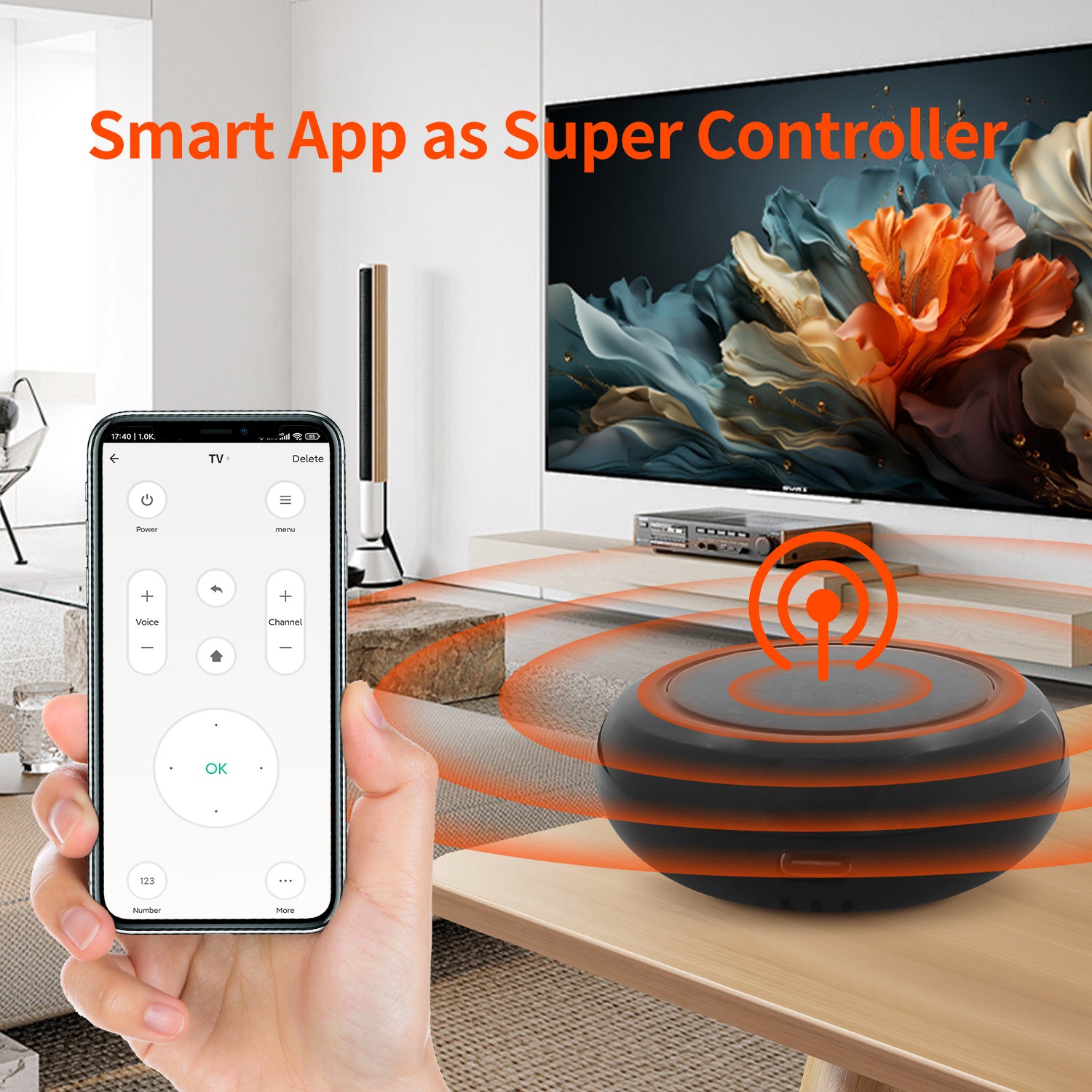 WiFi Smart Home Remote Control Hub with IR Controller Compatible with Alexa Tuya App and Smart Life