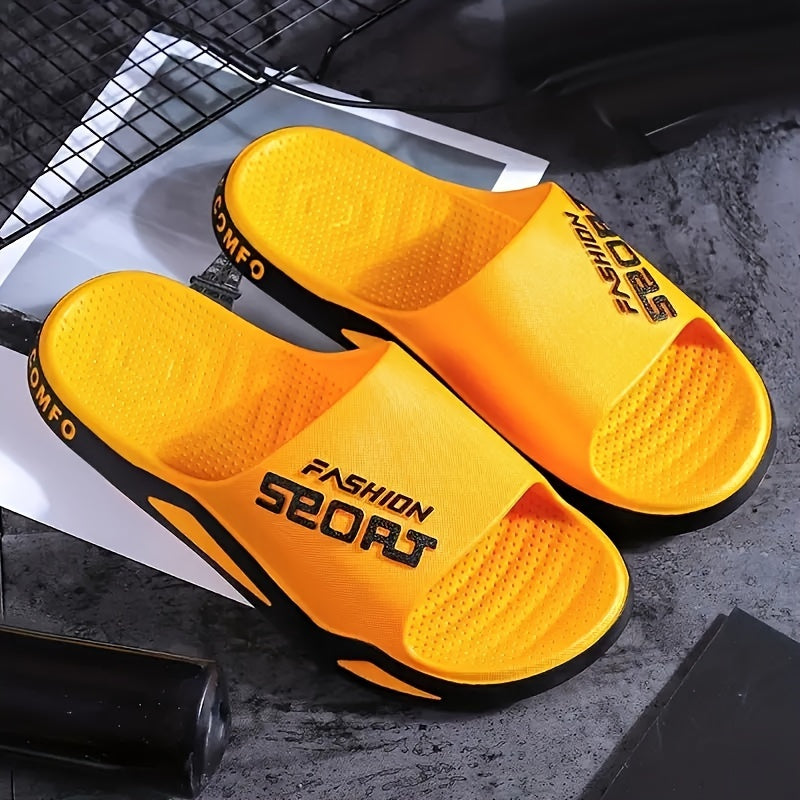 Unisex Summer Slides with Anti-slip PVC Sole Open Toe Comfortable Footwear