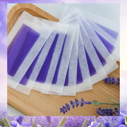 20-Pack Lavender Wax Strips for All Skin Types, All-Purpose Hair Removal