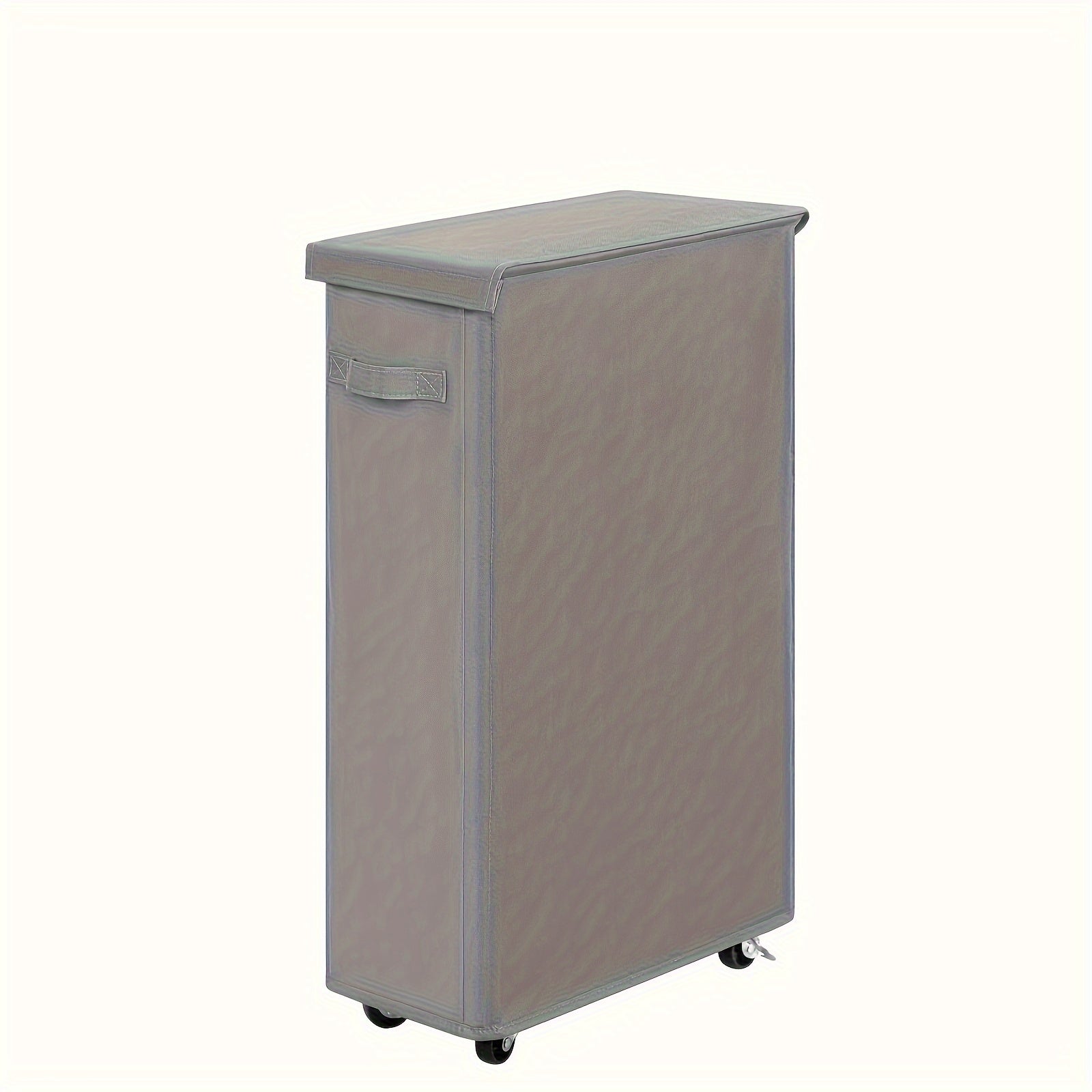 Cesta de lavandería de tela con ruedas 65L, cesta plegable portátil para baño, dormitorio, hogar