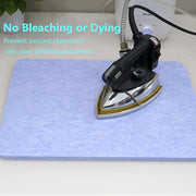 Thick Light Blue Ironing Mat for Quilting Sewing Heat Resistant Portable Pad