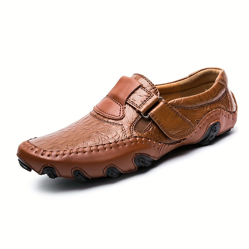 Plus Size Men's PU Loafers Casual Non Slip Shoes for Outdoor Activities