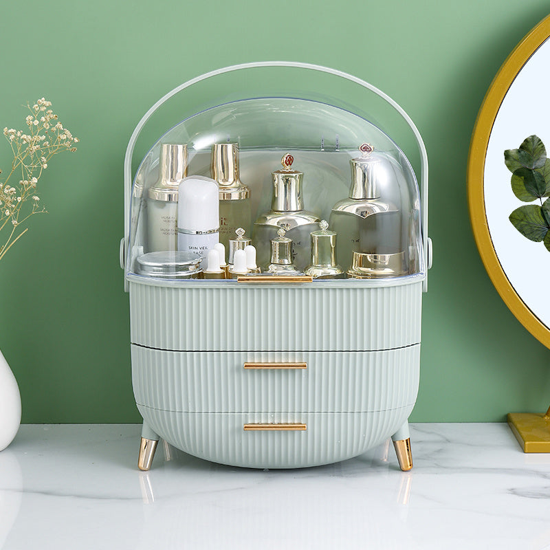 Plastic Makeup Organizer for Lipstick Masks and Skincare Large Capacity Dustproof