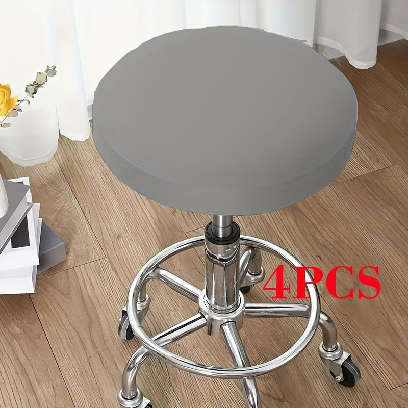 Комплект современной мебели из 4 предметов с чехлами из полиэстера на стулья, устойчивыми к пыли, долговечными