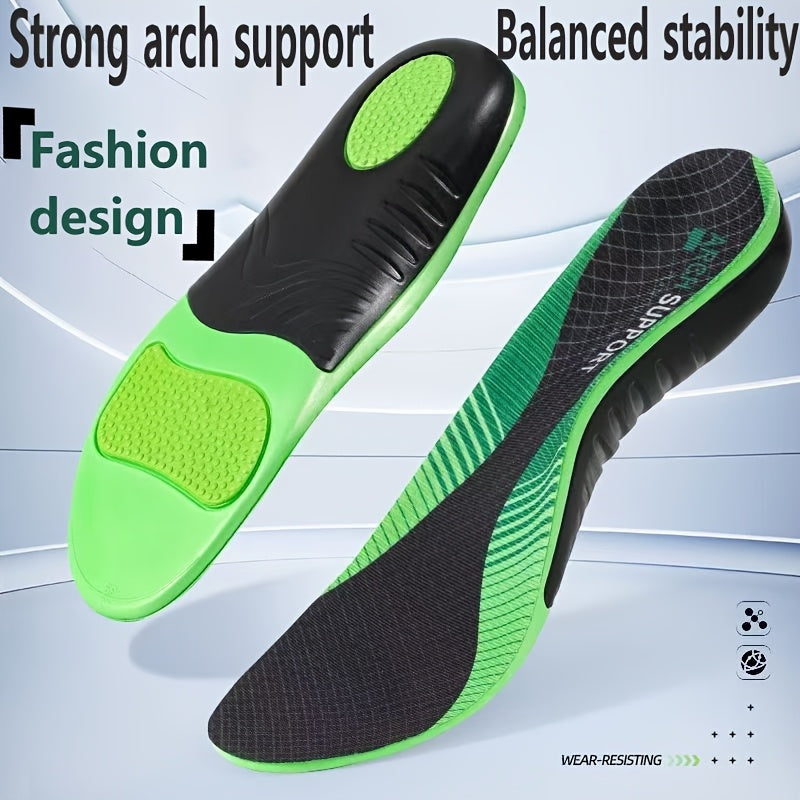 Unisex Arch Support Insoles Breathable Shock Absorbing Moisture-Wicking