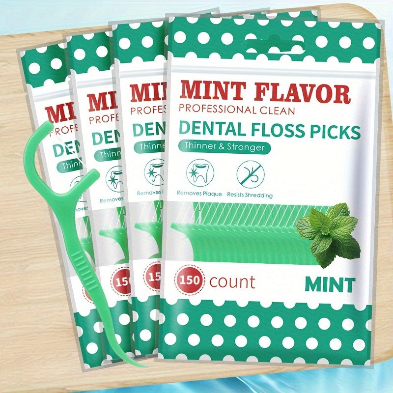 Disposable Dental Floss Sticks for Travel Mint Flavor 50/150/300/600pcs