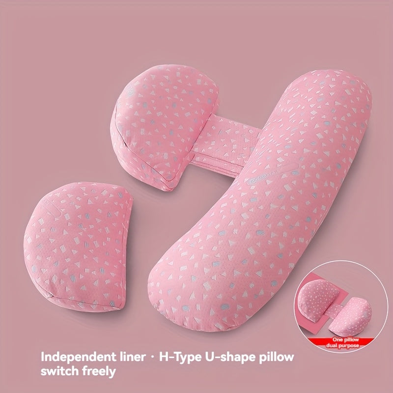 Yumshoq polyester homiladorlik yostiqchalari 2 ta, sozlanadigan qo'llab-quvvatlash va olib tashlanadigan qopqog' bilan