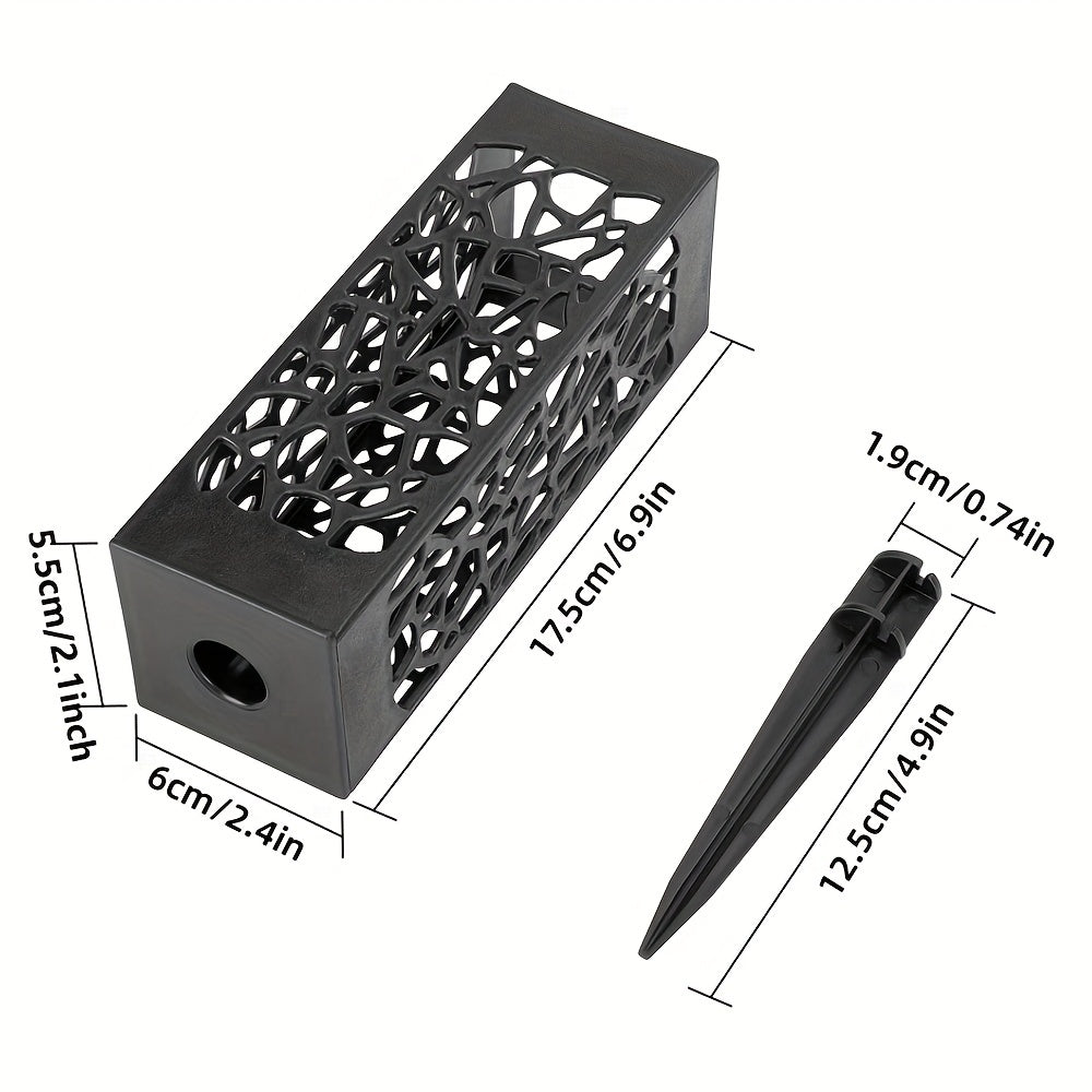 Hollow Style Cemetery Flower Insert Plastic Set of 1 or 2