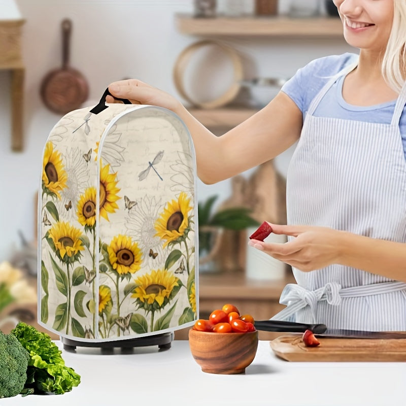 Washable Sunflower Kitchen Appliance Cover for Food Processor and Coffee Maker