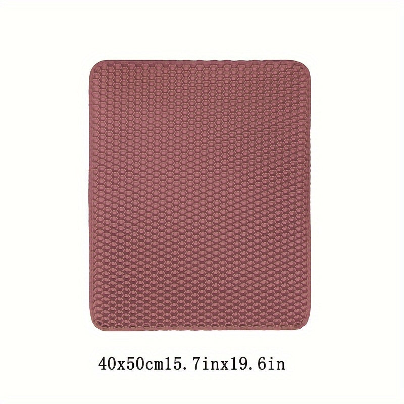 Double Layer EVA Cat Litter Mat Non-Slip Waterproof Large