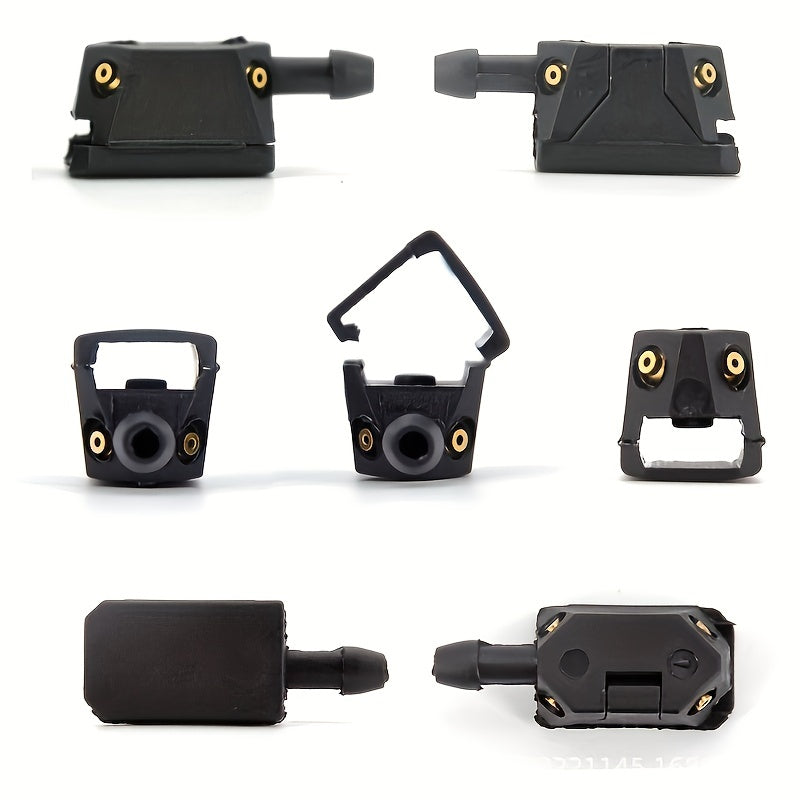 Boquilla y manguera de limpiaparabrisas universal para coche, ajustable, rociado de agua en 4 direcciones