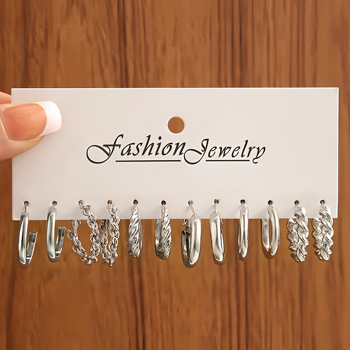 Geometric Earrings with Peach Heart and Twisted Design Imitation Pearl for Daily Wear and Parties