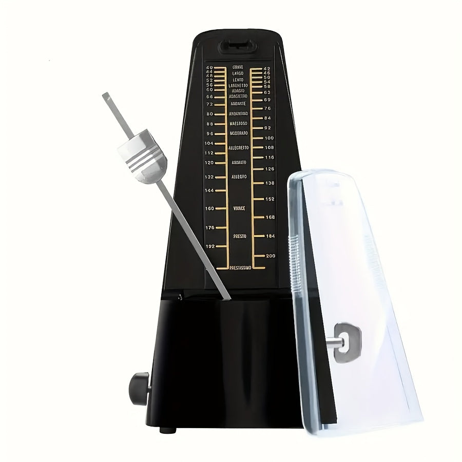 Aniq vaqtni belgilash uchun mustahkam ABS plastik mexanik metronom, bir nechta ranglarda mavjud.