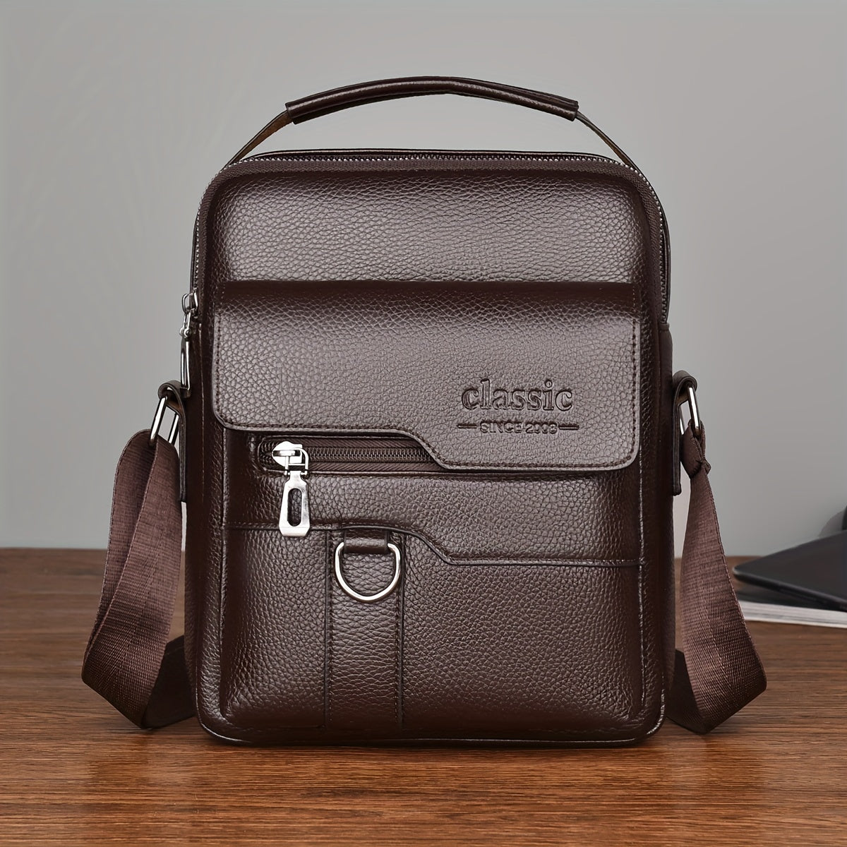 WEIXIER Vintage Messenger Bag erkaklar va ayollar uchun - yengil, suv o'tkazmaydigan va dog'ga chidamli, bir nechta bo'limlar bilan - uni uchun ideal 14-fevral sovg'asi.