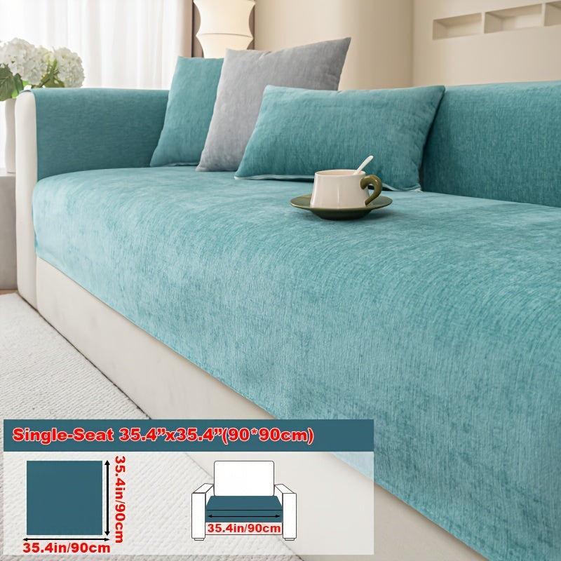 Chenille Sofa Cover for Armchairs and 4-Seater Sofas Pet-Friendly Non-Slip Machine Washable
