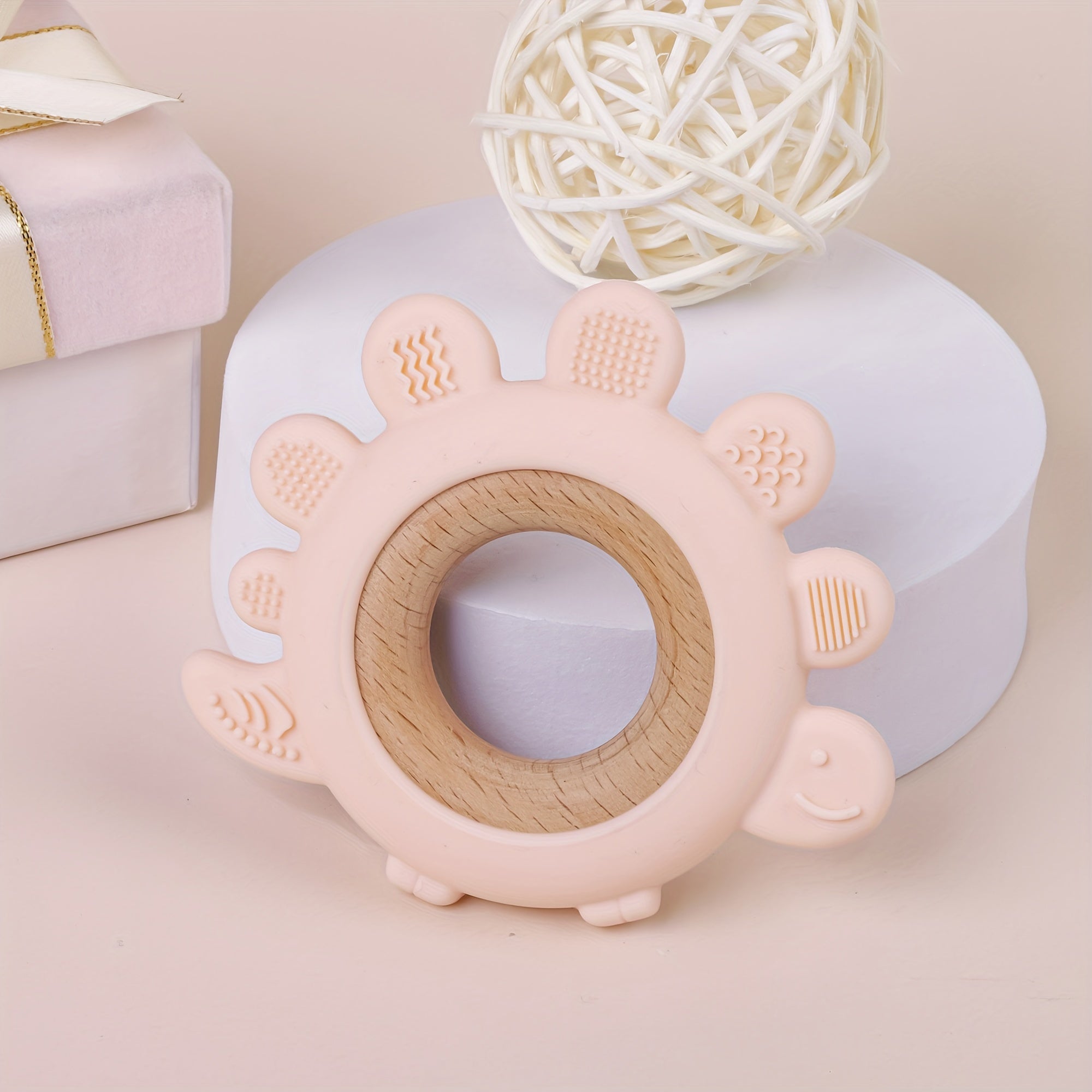 Baby Silicone Teether Toy for Infants and Toddlers Soft Textured BPA Free Fingerlike Design Dishwasher Safe