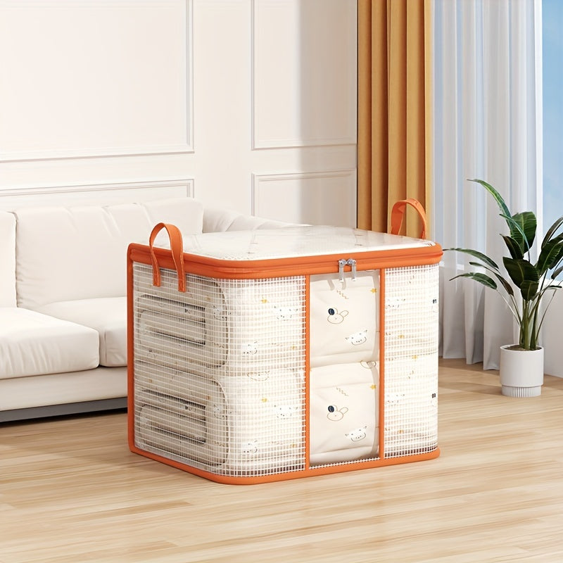 Bolsa de almacenamiento de PVC transparente a prueba de agua y humedad para ropa de dormitorio, mantas y mudanzas