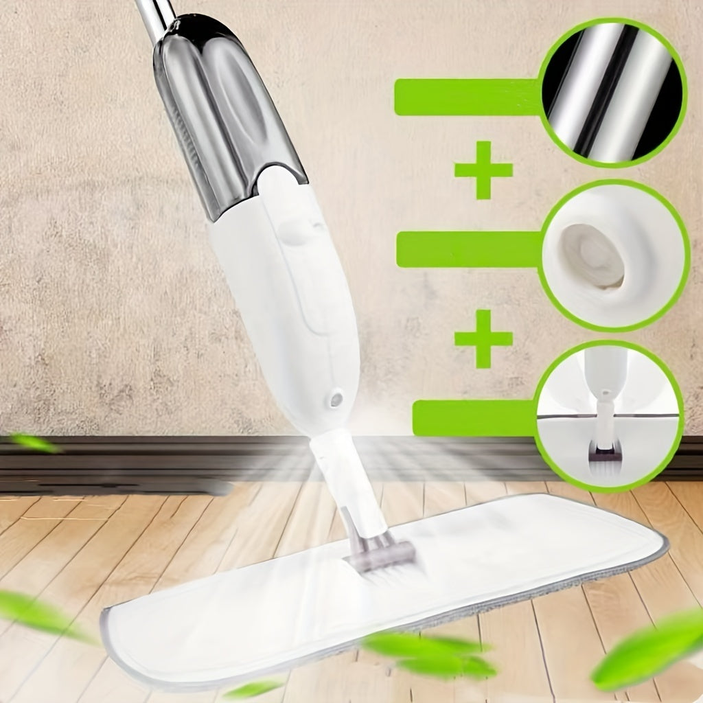 Stainless Steel Spray Mop for All Floor Types Hands-Free Wash Durable Cleaning Tool