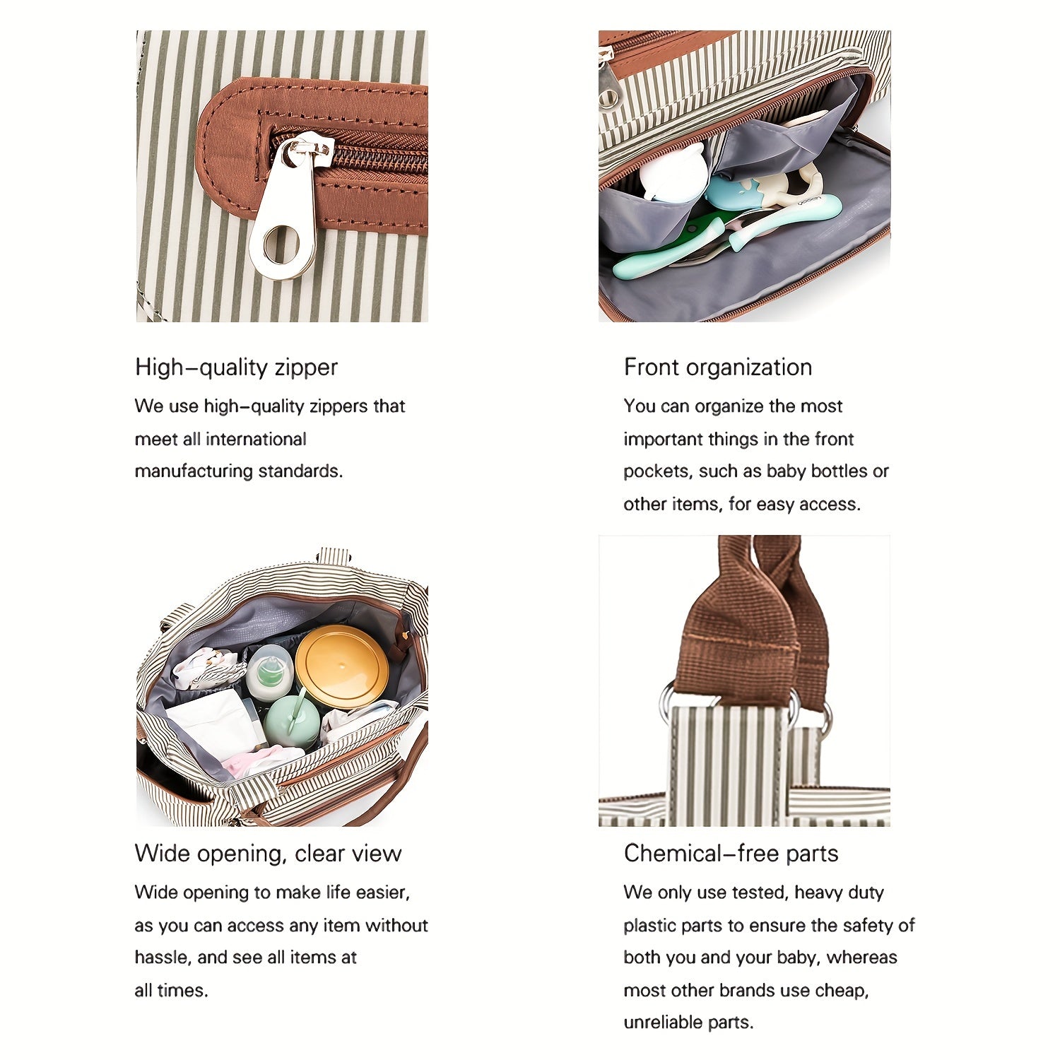 Mother Baby Diaper Bag Handbag Large Capacity Versatile Travel Tote for Moms