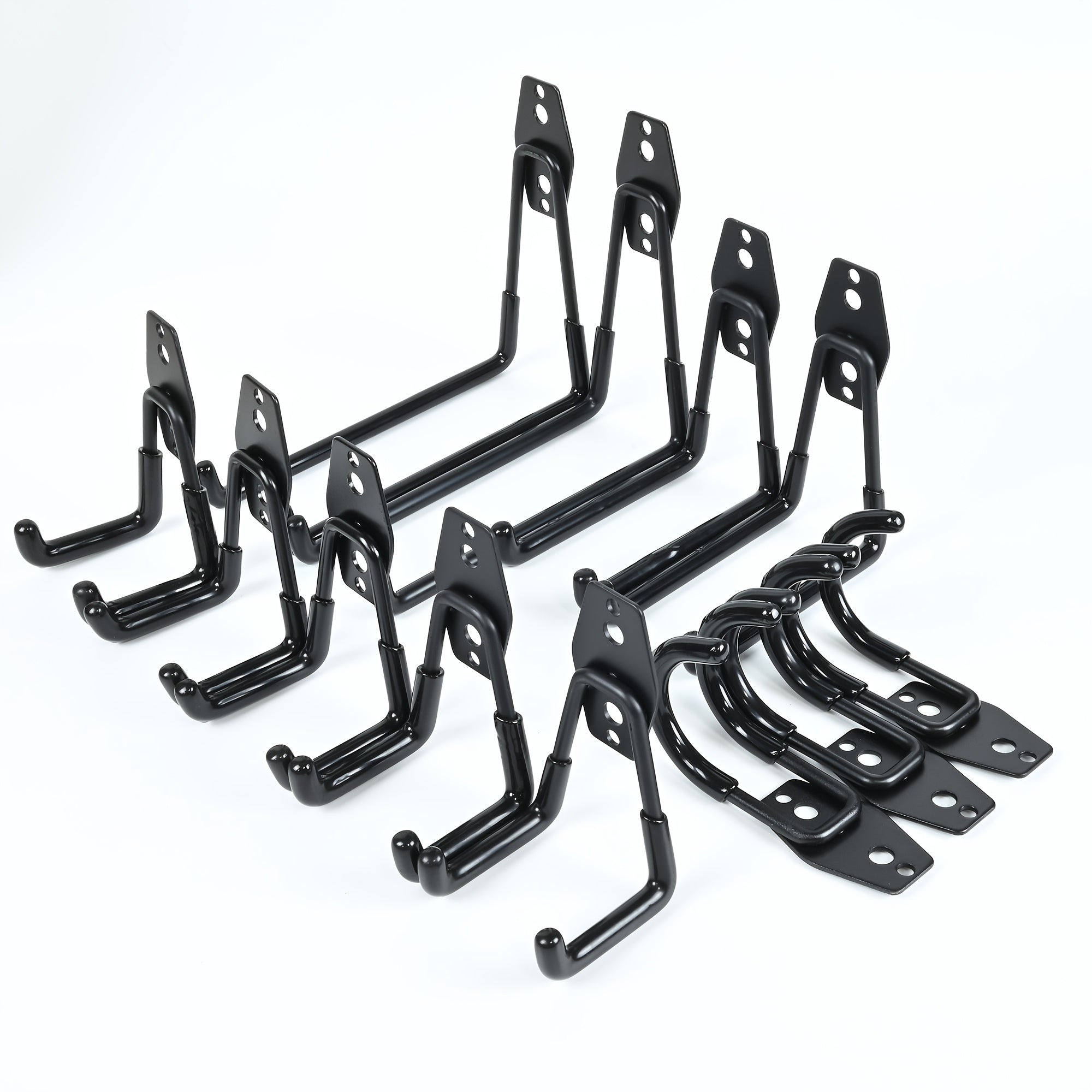 Heavy-Duty Steel Garage Hooks for Power Tools, Ladders, Bikes, and Storage