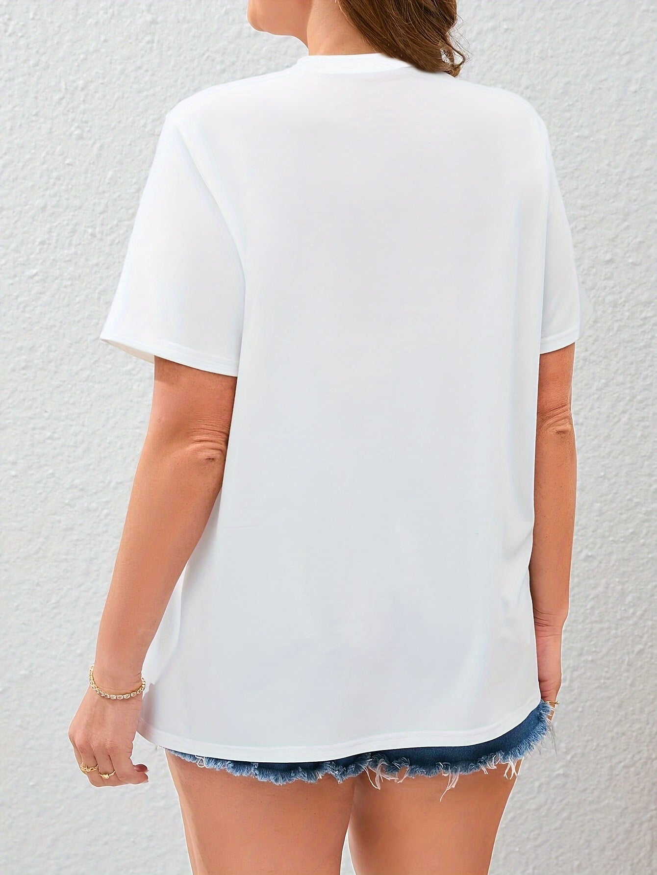 Women Floral Printed Short Sleeve T-Shirt Casual Summer Top