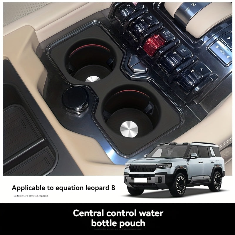 Central Car Cup Holder Storage Tray for SUVs Fixed Water Cup Filler Organizer