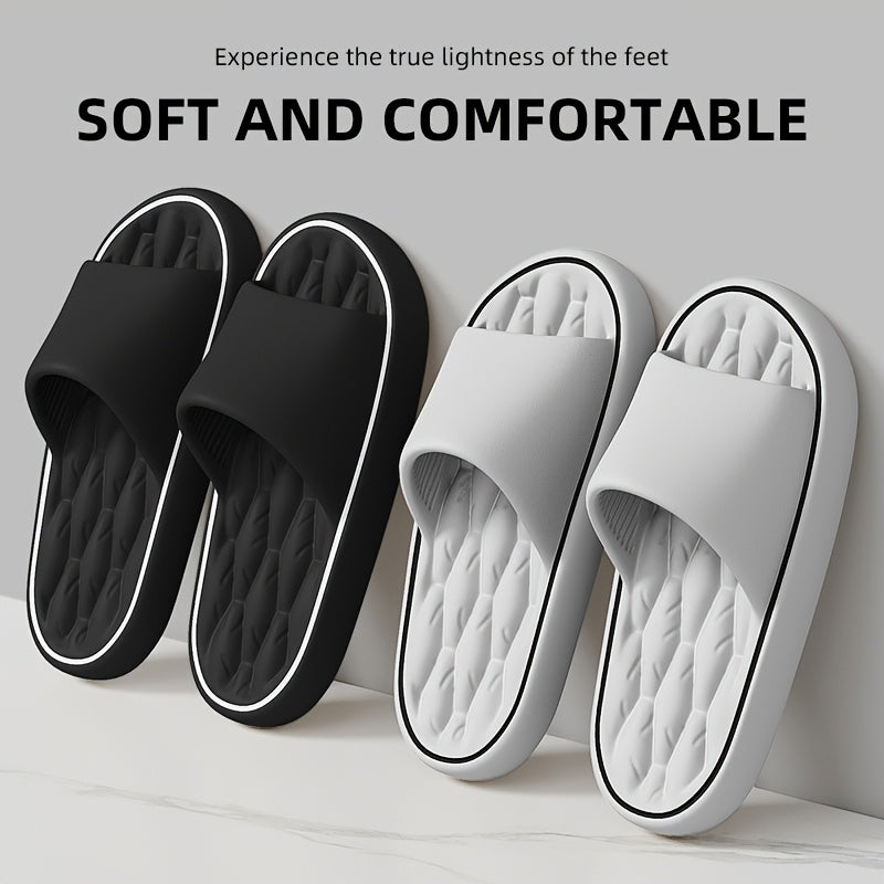 Unisex EVA Slides Open-Toe Breathable Casual Slippers Lightweight Non-Slip Indoor All-Season