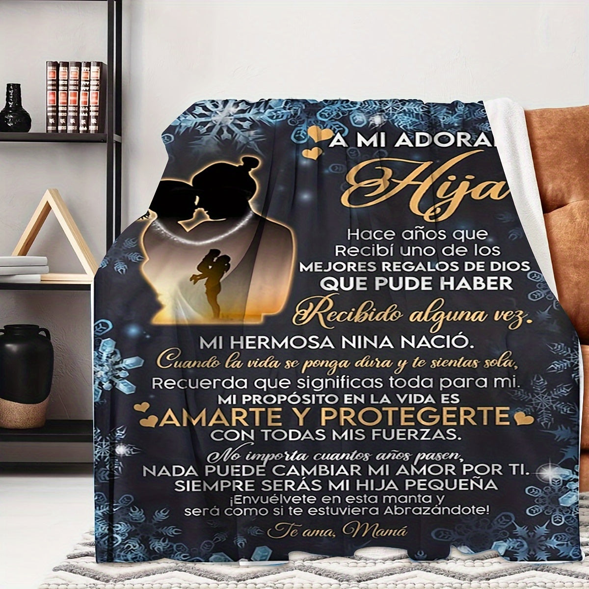 Sayohat, lager va uy bezaklari uchun qulay Ispancha harfli flanel yostiqcha