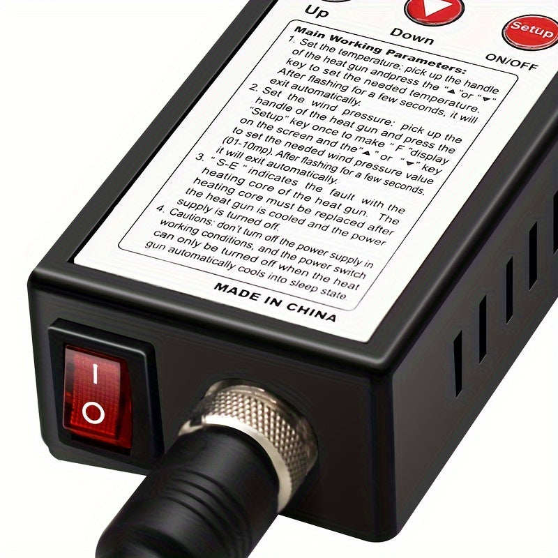 Micro Rework Soldering Station with LED Digital Heat Gun 220-240V