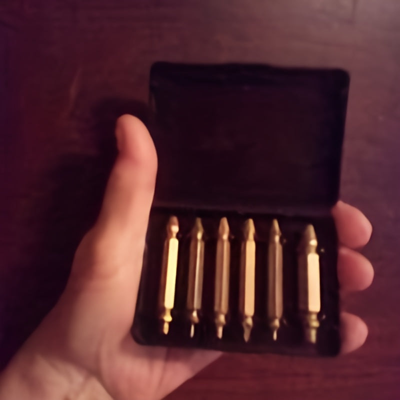 6pcs Damaged Screw Extractor Bit Set with Storage Box