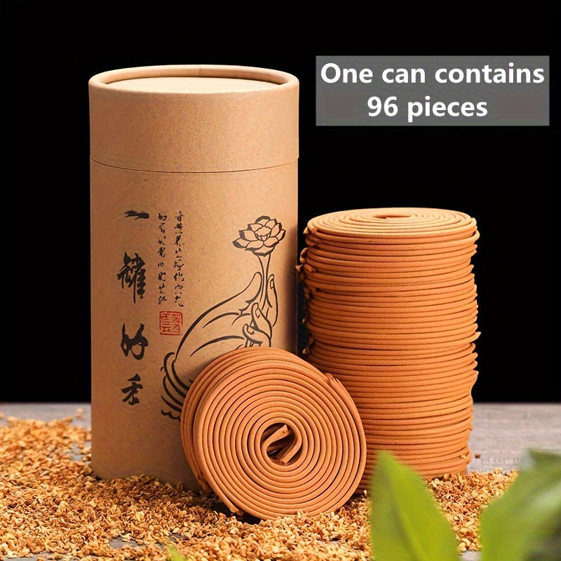 96pcs Aromatherapy Incense Plates with Agarwood Sandalwood Lavender for Yoga Meditation