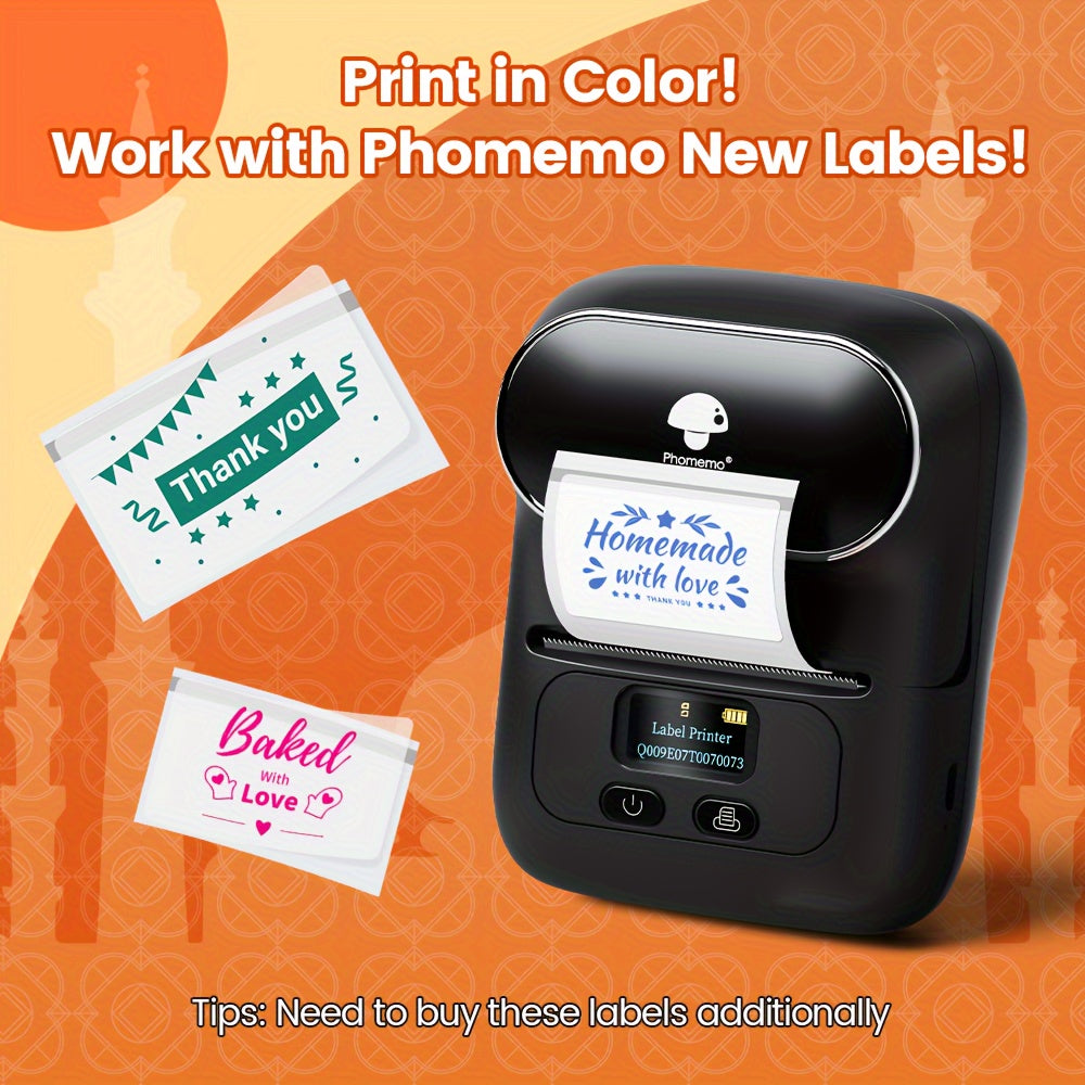 Wireless Thermal Label Printer for Business Office Use 40x30mm Labels