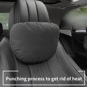 Car Neck Pillow Lumbar Support Cushion for Car Seats Soft Adjustable Black
